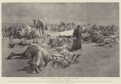Der Vormarsch nach Dongola, Halt! Wer da? von Charles Auguste Loye