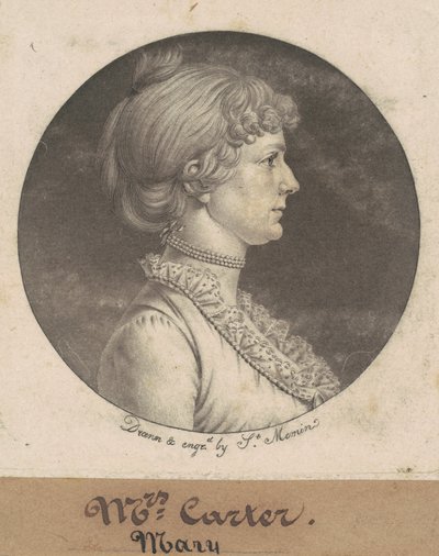Mary Nelson Carter von Charles B. J. Févret de Saint Mémin