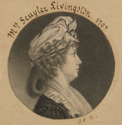 Eliza Barclay Livingston von Charles Balthazar Julien Févret de Saint-Mémin