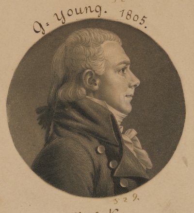 George Young von Charles Balthazar Julien Févret de Saint-Mémin