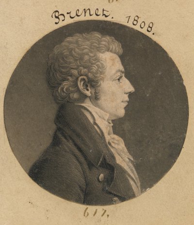 Möglicherweise Henry Brunet von Charles Balthazar Julien Févret de Saint-Mémin