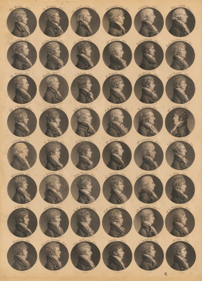Saint-Mémin Folio 8 von Charles Balthazar Julien Févret de Saint-Mémin