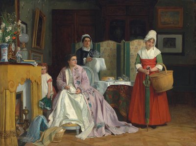 Die neue Dienerin von Charles Baugniet