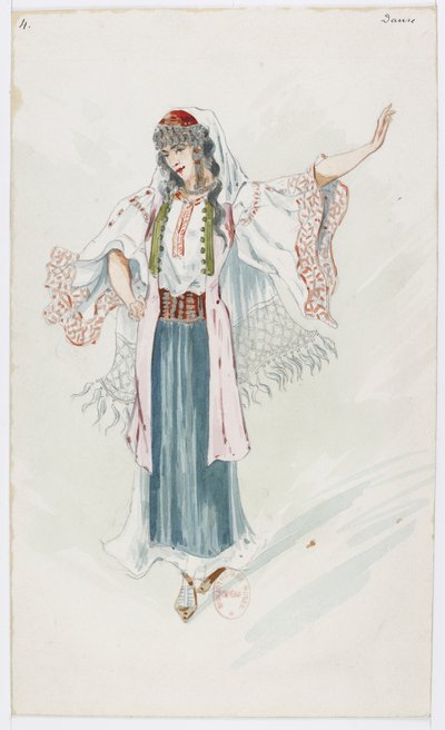 Holmès - La montagne noire - Kostümentwürfe von Charles Bianchini - 04. Danse von Charles Bianchini