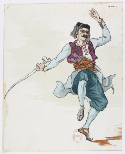 Holmès - La montagne noire - Kostümentwürfe von Charles Bianchini - 05. Danse von Charles Bianchini