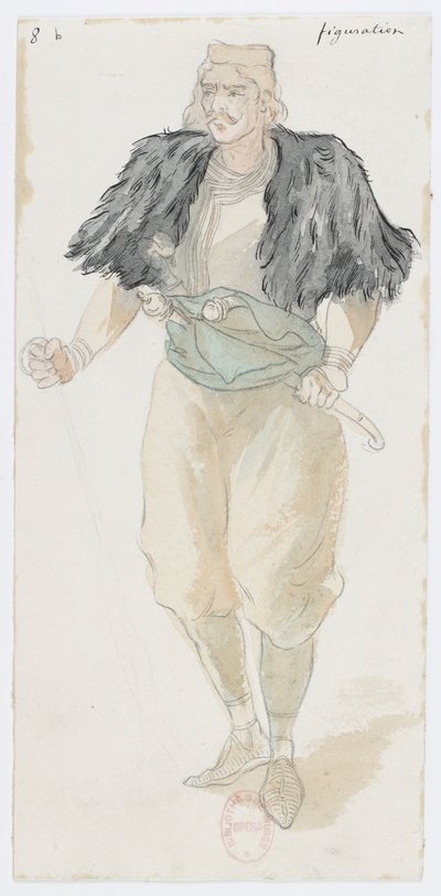 Holmès - La montagne noire - Kostümentwürfe von Charles Bianchini - 08b. Figuration von Charles Bianchini