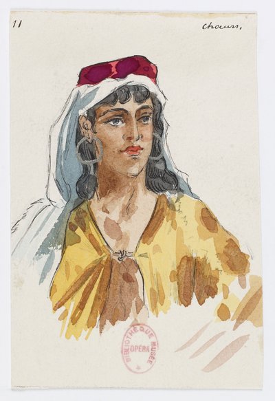 Holmès - La montagne noire - Kostümentwürfe von Charles Bianchini - 11. Chöre von Charles Bianchini