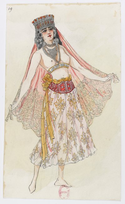Holmès - La montagne noire - Kostümentwürfe von Charles Bianchini - 19. (Kostüm) von Charles Bianchini
