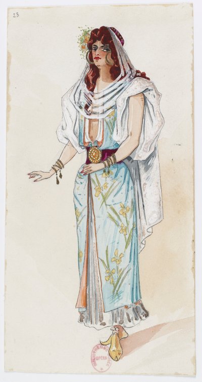 Holmès - La montagne noire - Kostümentwürfe von Charles Bianchini - 23. (Kostüm) von Charles Bianchini
