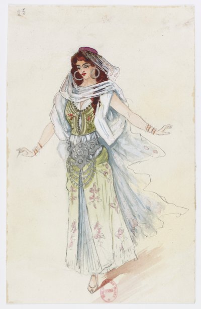 Holmès - La montagne noire - Kostümentwürfe von Charles Bianchini - 25. (Kostüm) von Charles Bianchini
