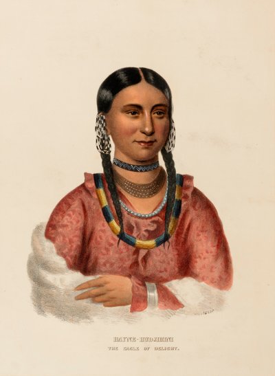 HAYNE-HUDJIHINI. DER ADLER DER FREUDE., aus Geschichte der Indianerstämme Nordamerikas von Charles Bird King