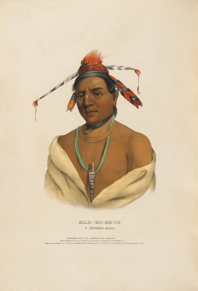 Mar-ko-me-te - Ein Menominee-Krieger von Charles Bird King