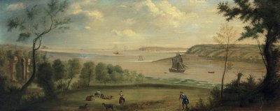 Ein Reisender ruht sich im Gelände von Broke Hall, Suffolk, aus von Charles Catton