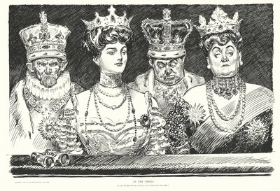 In der Oper, wenn die Frauen Kronen tragen, warum sollten die Männer das nicht auch? von Charles Dana Gibson
