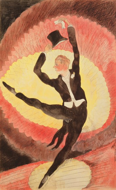 Akrobatischer männlicher Tänzer, 1920 von Charles Demuth