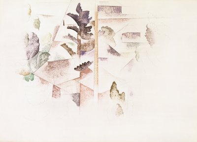 Bermuda, Bäume und Architektur, ca. 1917 von Charles Demuth