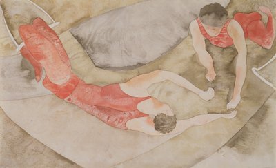 Zwei Trapezkünstler Rot, 1916 von Charles Demuth