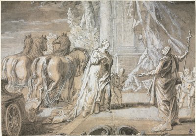 Madame de Maintenon kehrt zur katholischen Kirche zurück, 1700er von Charles Dominique Joseph Eisen