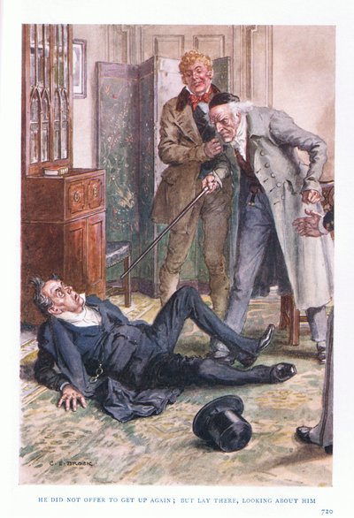 Er bot nicht an, wieder aufzustehen: sondern lag dort und schaute sich um von Charles Edmund Brock