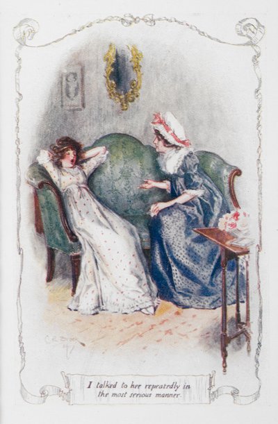 Ich habe wiederholt in ernsthafter Weise mit ihr gesprochen, Illustration aus 