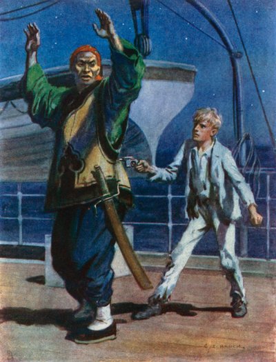 Wenn ich die Pistole so halte, wird sie sicher losgehen, wenn du Tricks versuchst von Charles Edmund Brock