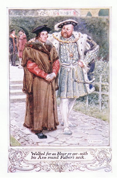 Ging eine Stunde oder so... mit seinem Arm um den Hals des Vaters von Charles Edmund Brock
