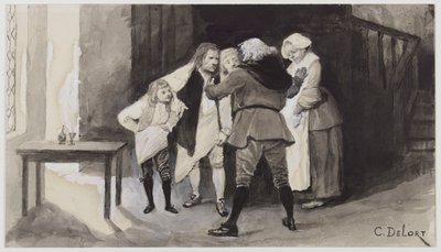 Der lachende Mann - Ursus spioniert die Polizei aus, von Charles Édouard Delort von Charles Edouard Delort