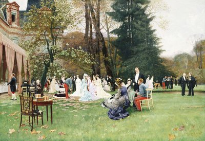 Die Hochzeit, Fontainebleu von Charles Edouard Delort