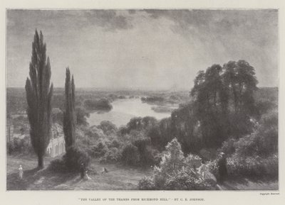 Das Tal der Themse von Richmond Hill von Charles Edward Johnson