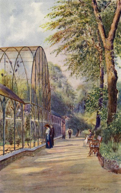 Londoner Zoo: Westliche Voliere von Charles Edwin Flower