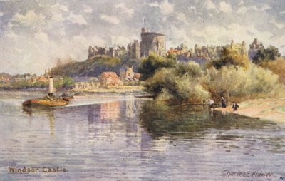 Fluss Themse: Schloss Windsor von Charles Edwin Flower