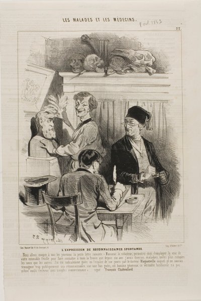 Der unaufgeforderte Ausdruck der Dankbarkeit (Tafel 22) von Charles Emile Jacque