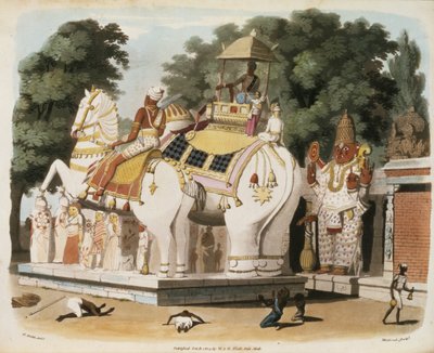 Eingeborene huldigen ihrem Herrscher, graviert von Thomas Medland, 1803 von Charles Emilius Gold