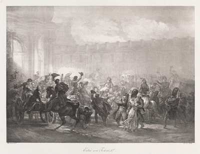 Einzug in die Tuilerien, frühes 19. Jahrhundert von Charles Etienne Pierre Motte