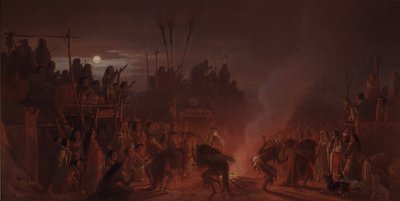Der Büffeltanz von Charles Ferdinand Wimar