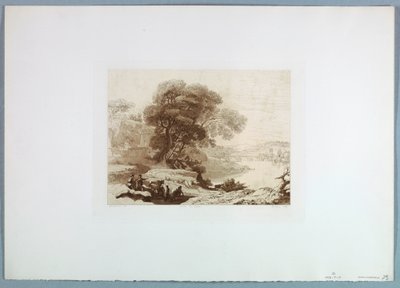 Landschaft (nach Claude Lorraine), 1849 von Charles Francois Daubigny