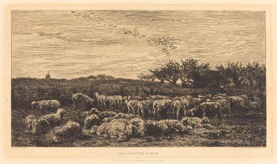 Großer Schafstall von Charles Francois Daubigny