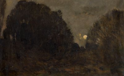 Mondaufgang in Barbizon von Charles Francois Daubigny