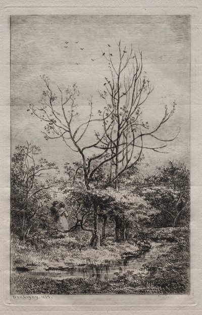 Der Obstgarten, 1868 von Charles Francois Daubigny