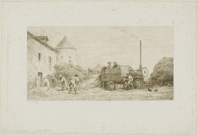 Die Erntemaschine von Charles Francois Daubigny
