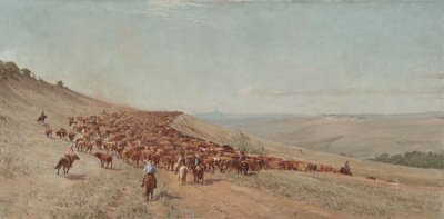 Die Herde treiben, 1904 von Charles Franklin Reaugh
