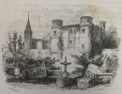 Schloss Gaillon in Ruinen von Charles Francois Daubigny