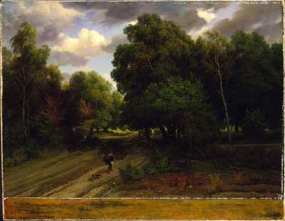 Die Kreuzung des Adlernestes, Wald von Fontainebleau von Charles Francois Daubigny