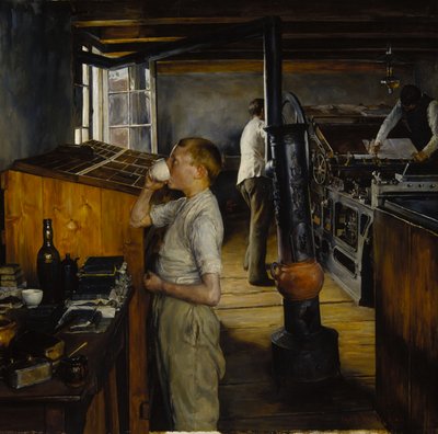 Die Dorfdruckerei, Haarlem, Niederlande von Charles Frederic Ulrich