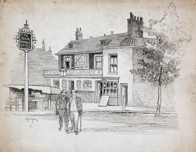 Old Windmill Public House, 214-214 Chiswick High Road, Turnham Green von Charles George Harper