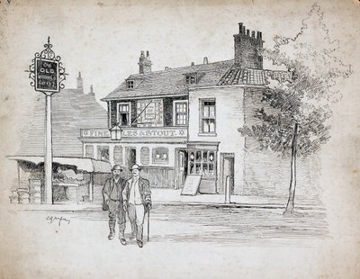 Old Windmill Gasthaus, 214-214 Chiswick High Road, Turnham Green, London von Charles George Harper