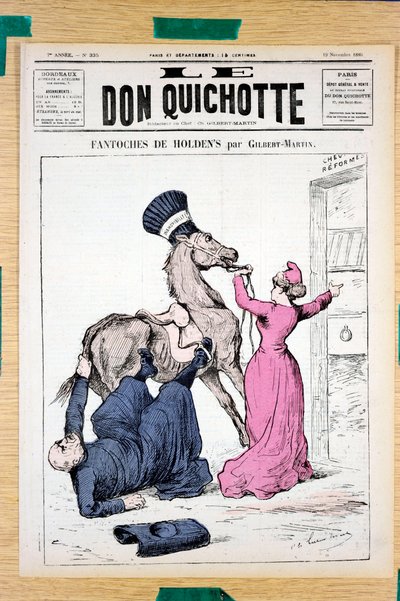 Titelblatt von „Le Don Quichotte“, Nummer 335, Satirique en Colours von Charles Gilbert Martin