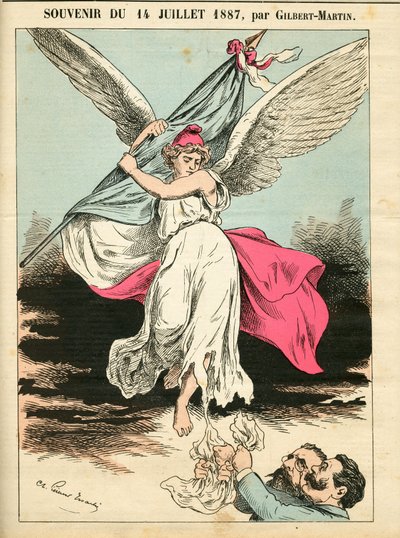 Cover der "Le Don Quixote", Nummer 682, Satirisch in Farben von Charles Gilbert Martin