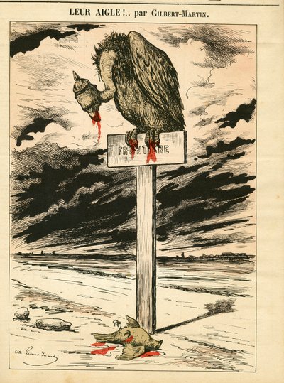 Cover von "Le Don Quixote", Nummer 693, Satirisch in Farben von Charles Gilbert Martin