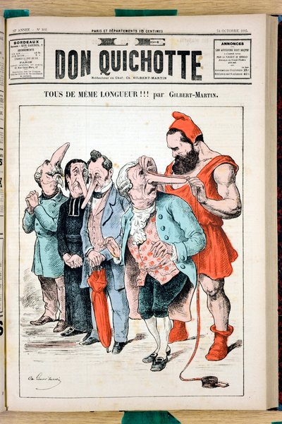 Cover von „The Don Quixote“, Nummer 592, Satirisch in Farben von Charles Gilbert Martin